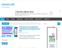 Tablet Screenshot of davaolife.com